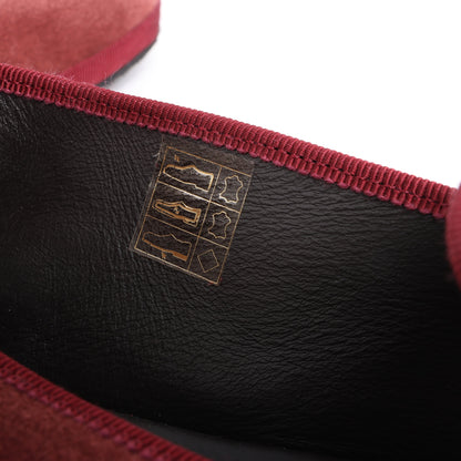 CORNELIANI Samt-Loafer in Burgund, Größe 40 EU