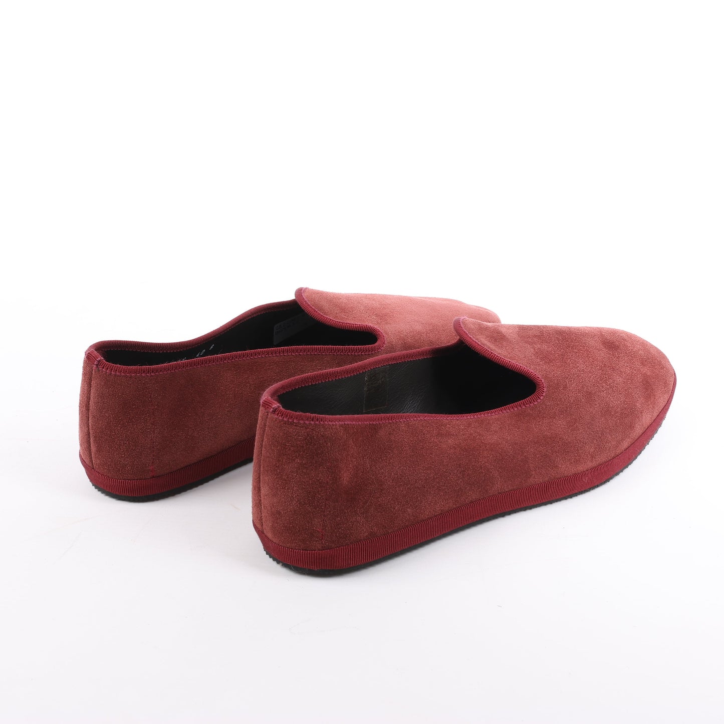 CORNELIANI Samt-Loafer in Burgund, Größe 40 EU