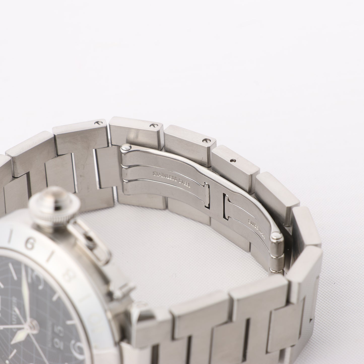 CARTIER Pasha C W31049M7 2550824719CD SS AT Black Dial Watch