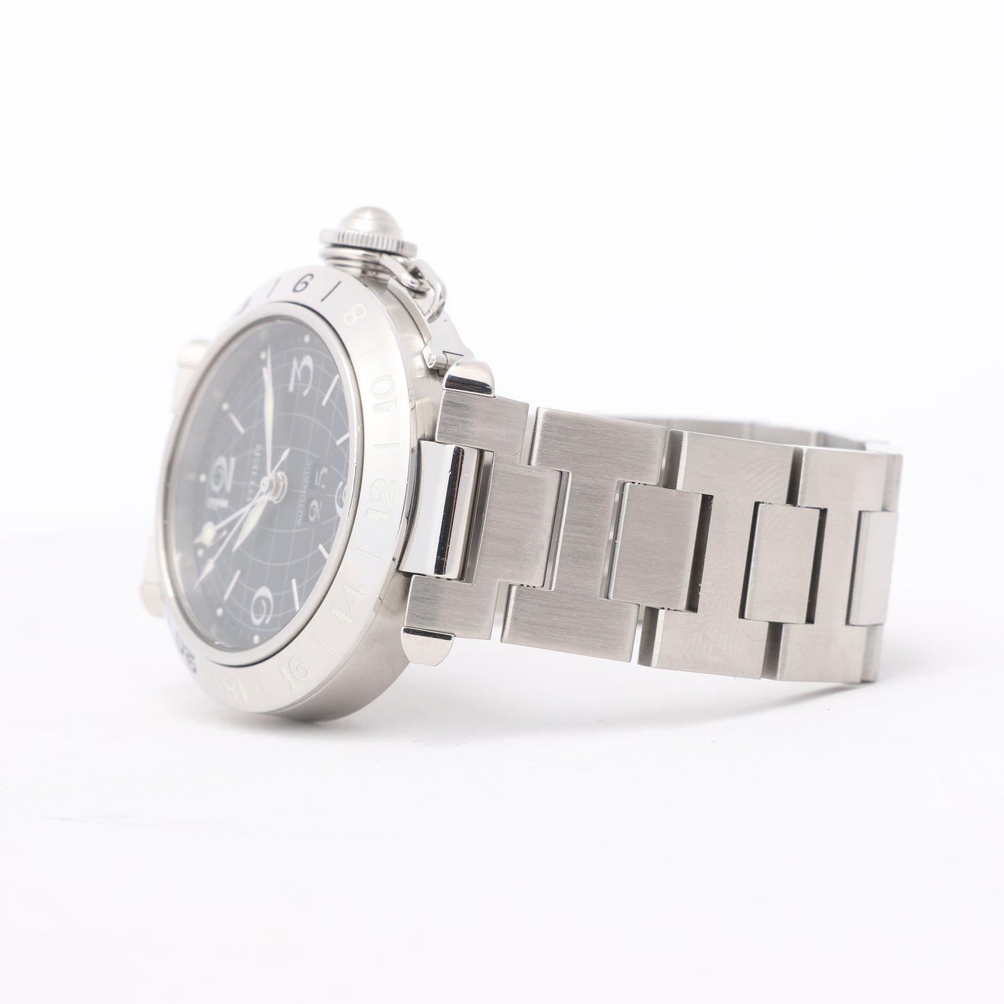 CARTIER Pasha C W31049M7 2550824719CD SS AT Black Dial Watch