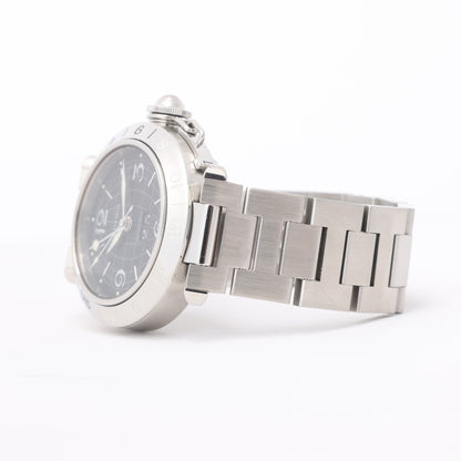 CARTIER Pasha C W31049M7 2550824719CD SS AT Black Dial Watch