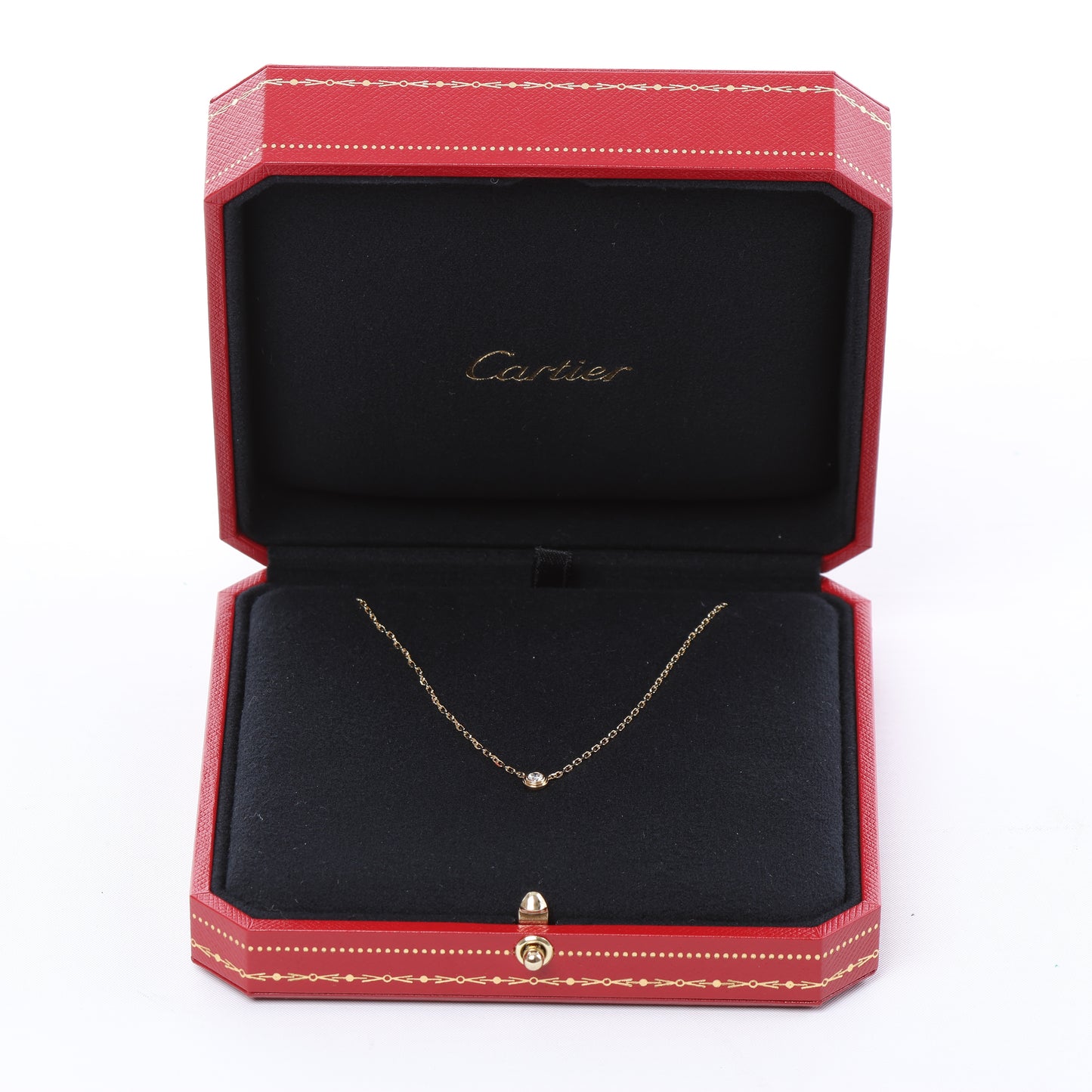 Cartier Damenuhr SM Diamanthalskette 750(YG) 2,7g