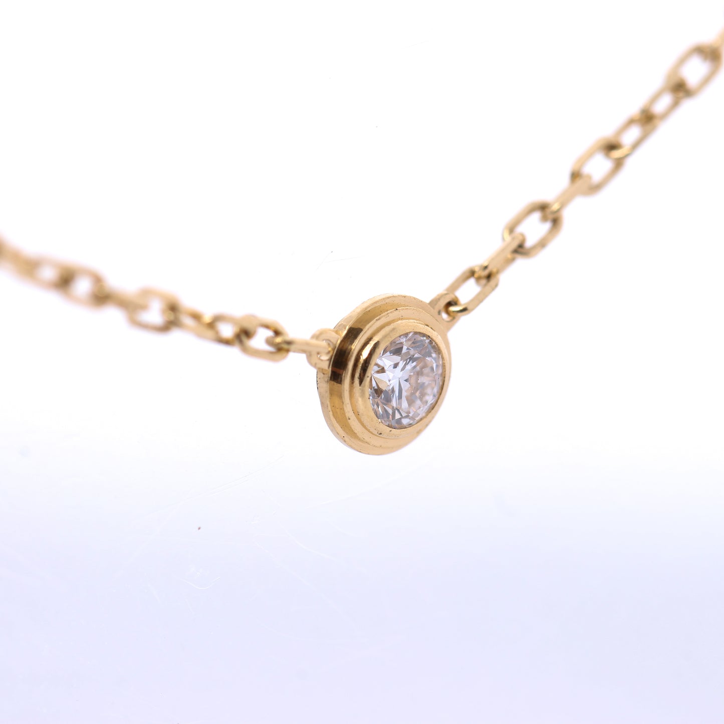 Cartier Damenuhr SM Diamanthalskette 750(YG) 2,7g