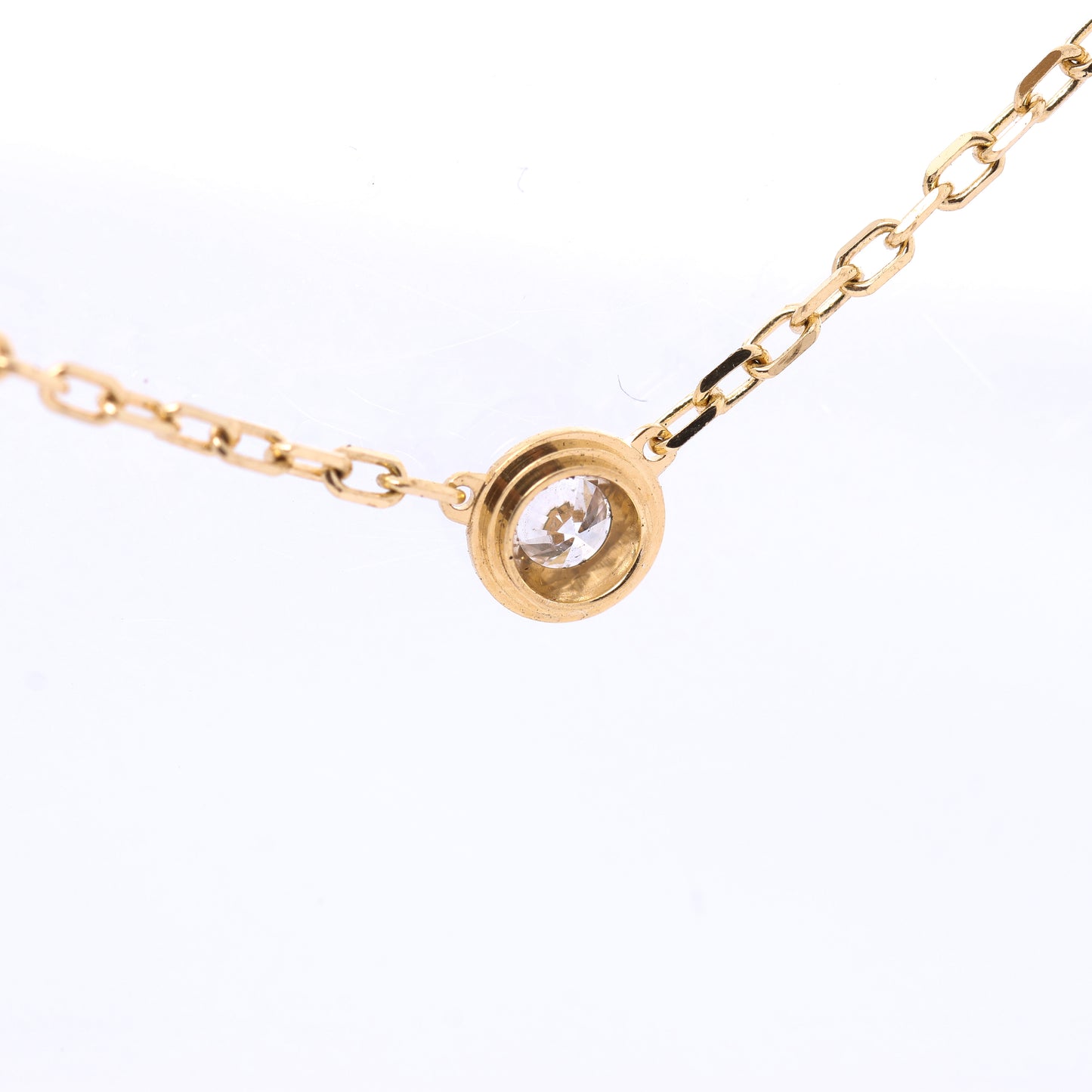 Cartier Damenuhr SM Diamanthalskette 750(YG) 2,7g