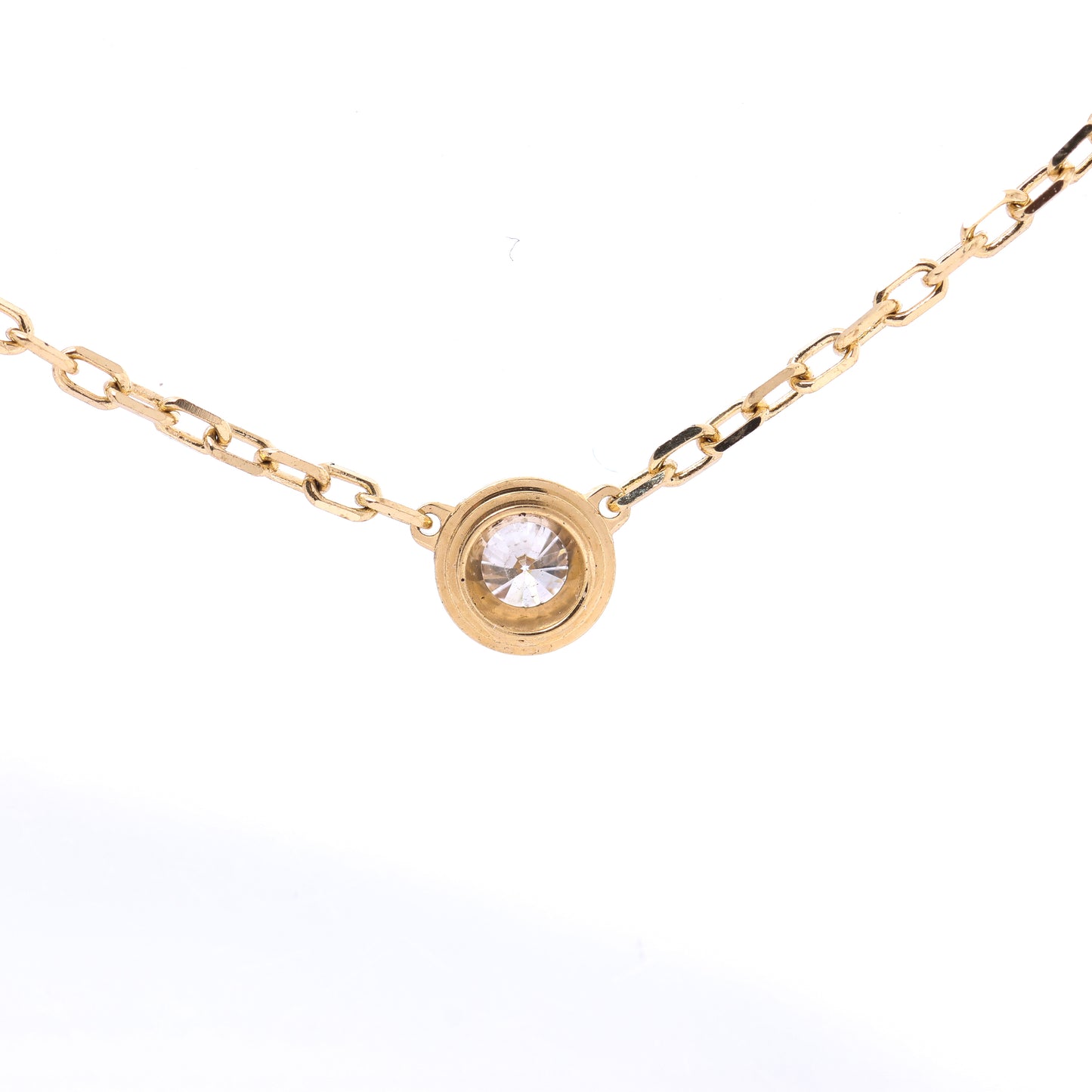 Cartier Damenuhr SM Diamanthalskette 750(YG) 2,7g