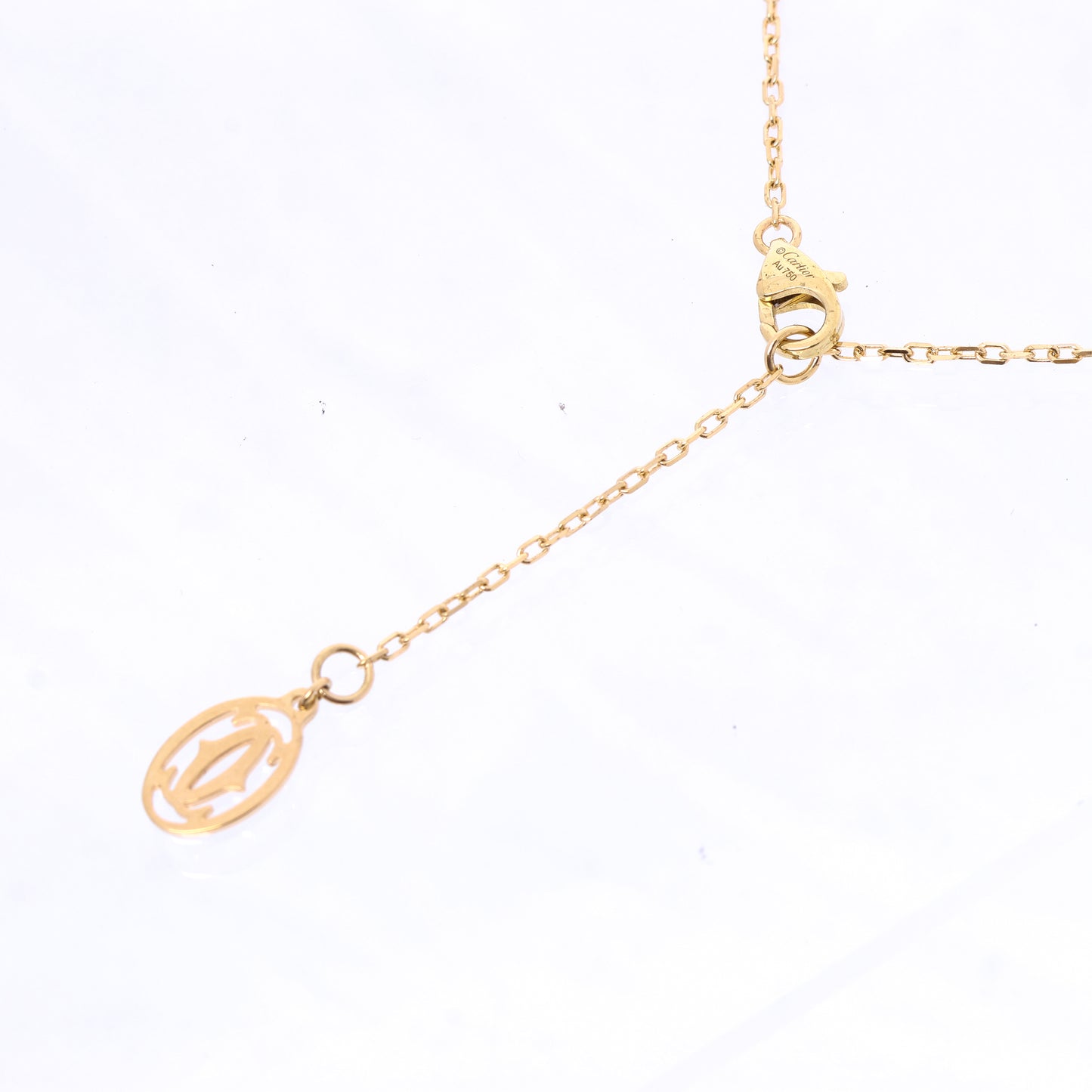 Cartier Damenuhr SM Diamanthalskette 750(YG) 2,7g