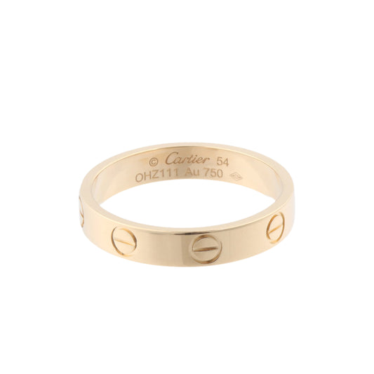 Cartier Mini Love Ring 750 (YG) 3,4 g, Größe 54 EU