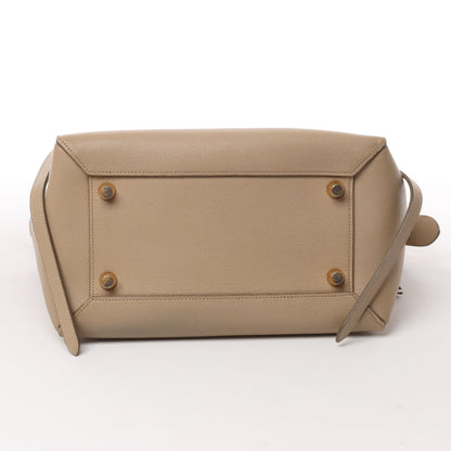 Celine Belt Bag Mini 2-Wege-Handtasche aus Leder in Beige
