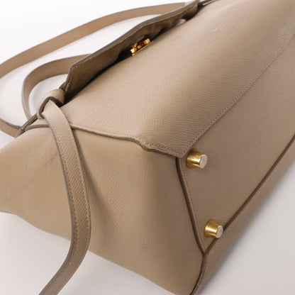 Celine Belt Bag Mini 2-Wege-Handtasche aus Leder in Beige