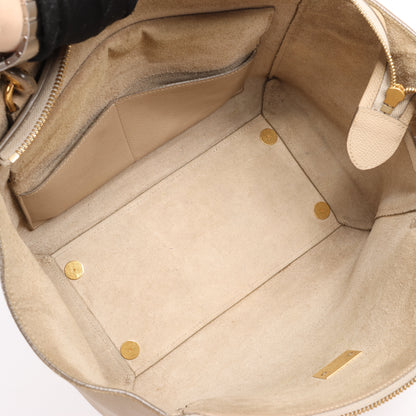 Celine Belt Bag Mini 2-Wege-Handtasche aus Leder in Beige