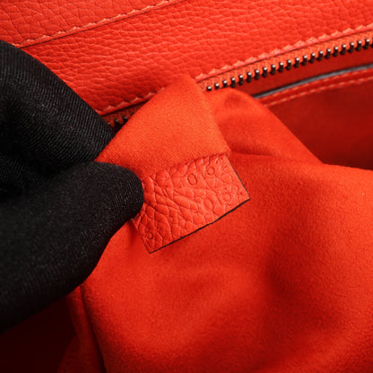 Celine Luggage Micro-Handtasche aus rotem Leder