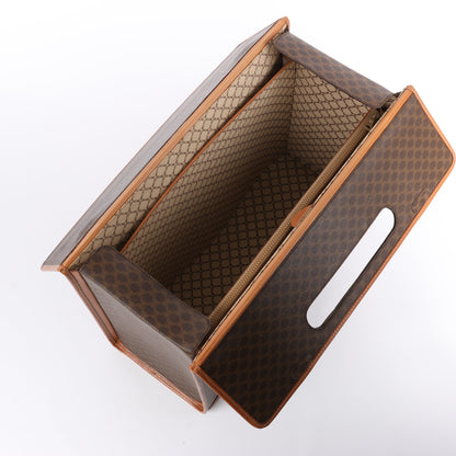 Celine Macadam – Braune Reisetasche aus PVC und Leder