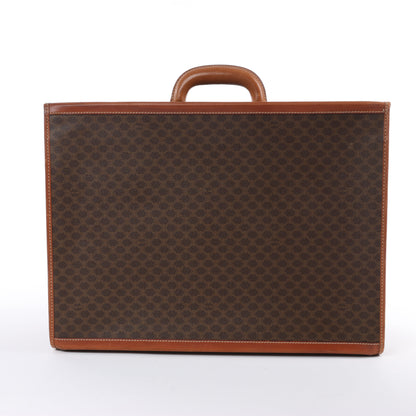 Celine Macadam – Braune Reisetasche aus PVC und Leder