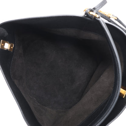 Celine Teen Bucket 16 Leather 2 Way Handbag in Black