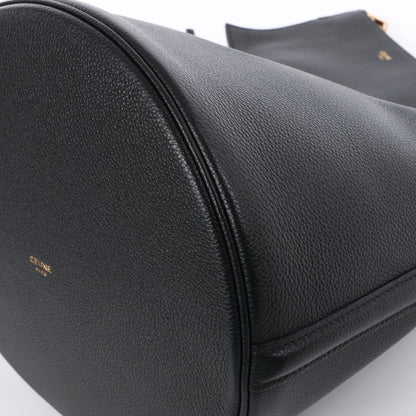 Celine Teen Bucket 16 Leather 2 Way Handbag in Black