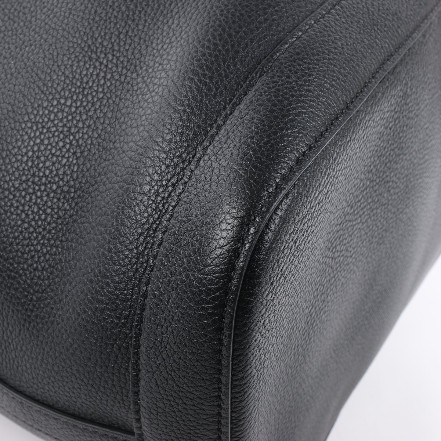 CELINE 6 Sith Leder 2Way Schultertasche in Schwarz