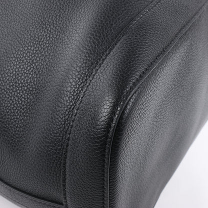 CELINE 6 Sith Leder 2Way Schultertasche in Schwarz