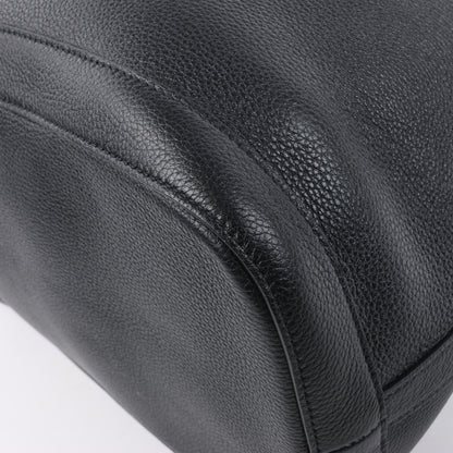 CELINE 6 Sith Leder 2Way Schultertasche in Schwarz
