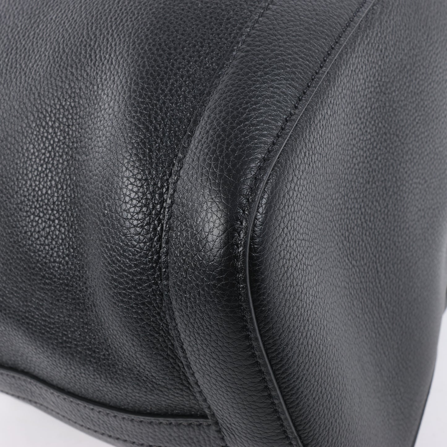 CELINE 6 Sith Leder 2Way Schultertasche in Schwarz