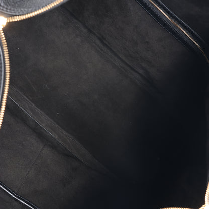 CELINE 6 Sith Leder 2Way Schultertasche in Schwarz