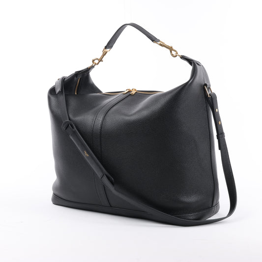 CELINE 6 Sith Leder 2Way Schultertasche in Schwarz