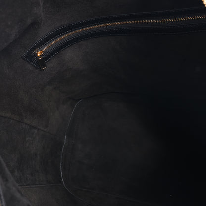 CELINE 6 Sith Leder 2Way Schultertasche in Schwarz