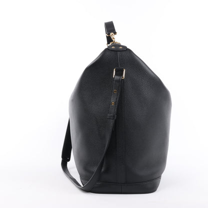 CELINE 6 Sith Leder 2Way Schultertasche in Schwarz