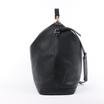 CELINE 6 Sith Leder 2Way Schultertasche in Schwarz