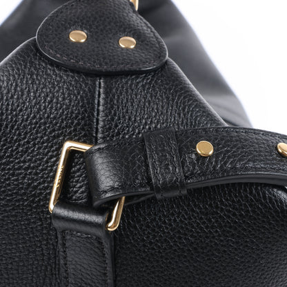 CELINE 6 Sith Leder 2Way Schultertasche in Schwarz