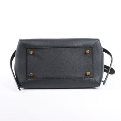 Celine – Gürteltasche Mini – 2-Wege-Handtasche aus schwarzem Leder