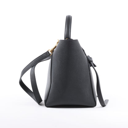 Celine – Gürteltasche Mini – 2-Wege-Handtasche aus schwarzem Leder