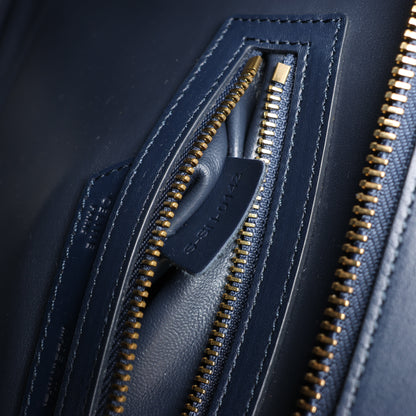 CELINE Luggage Micro Leder x Wildleder Handtasche dreifarbig in Braun