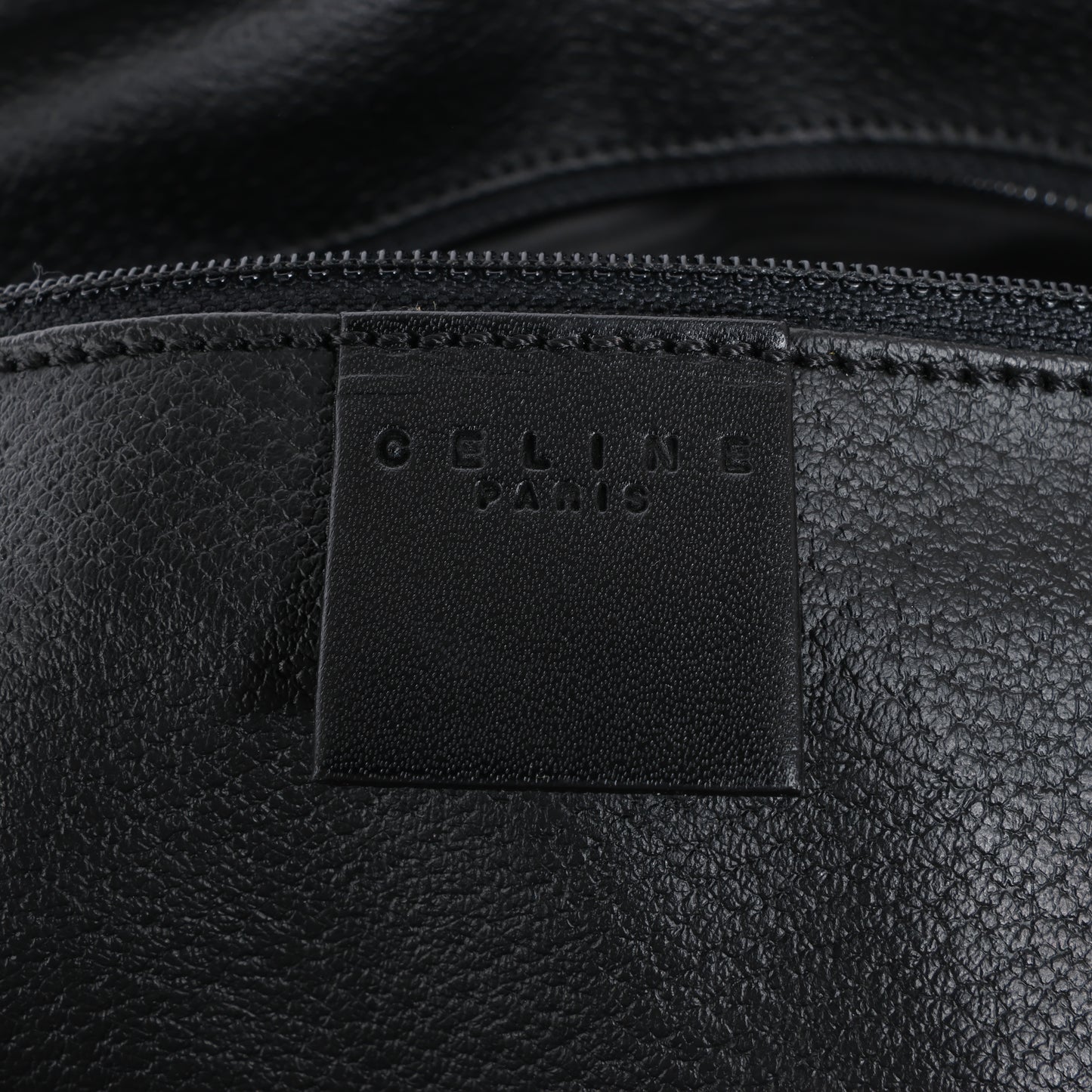Celine Macadam Boston Reisetasche aus PVC und Leder in Schwarz × Braun