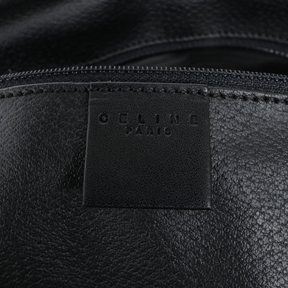 Celine Macadam Boston Reisetasche aus PVC und Leder in Schwarz × Braun