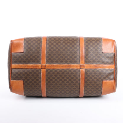 Celine Macadam Boston Reisetasche aus PVC und Leder in Braun