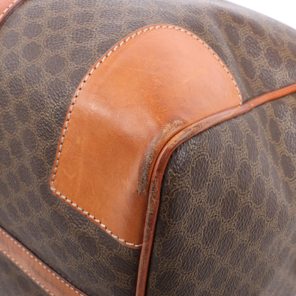 Celine Macadam Boston Reisetasche aus PVC und Leder in Braun