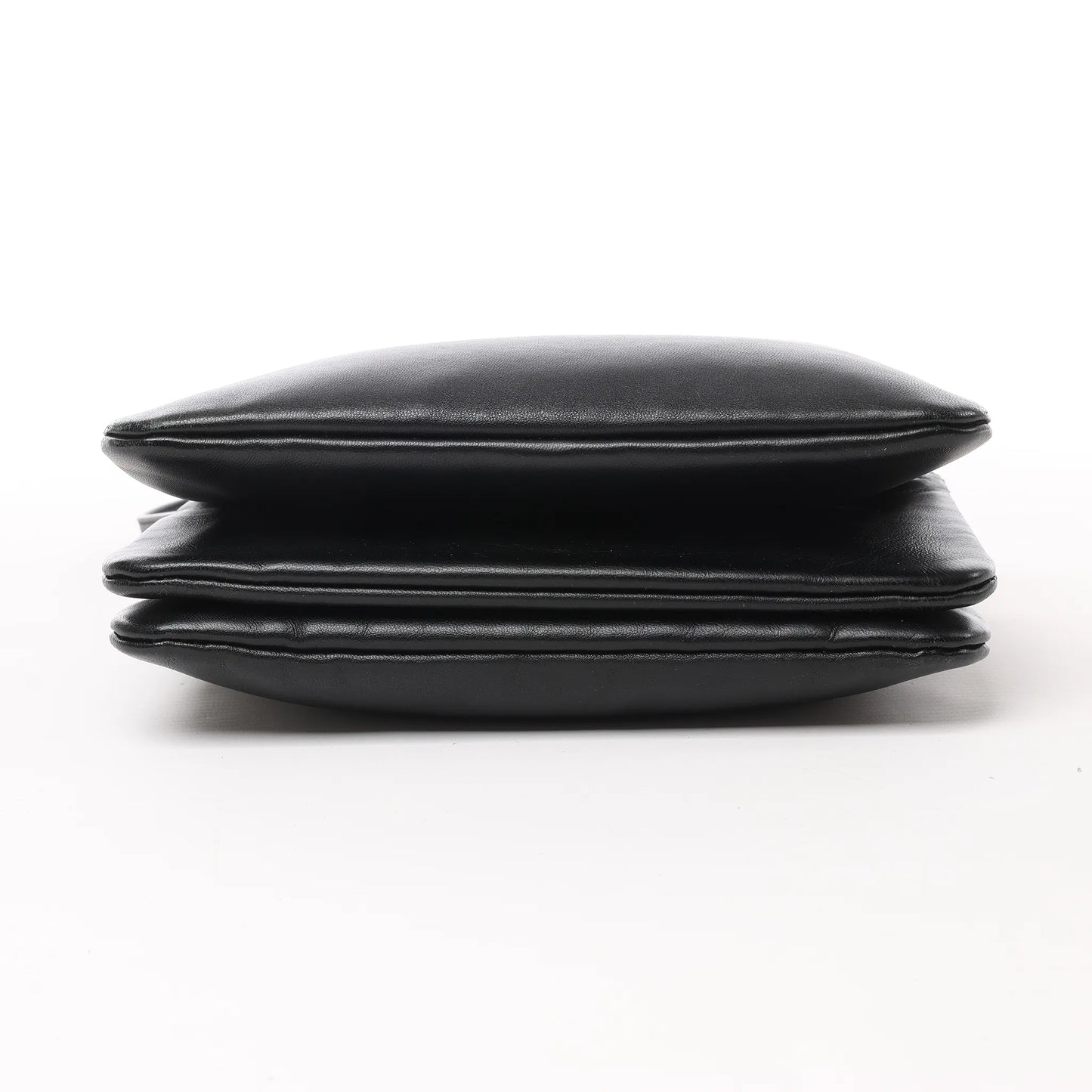 Celine Trio – Kleine Umhängetasche aus schwarzem Leder