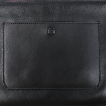 Celine Trio Oversized Edge Leder-Umhängetasche in Schwarz