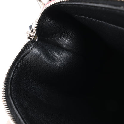 Celine Trio Oversized Edge Leder-Umhängetasche in Schwarz