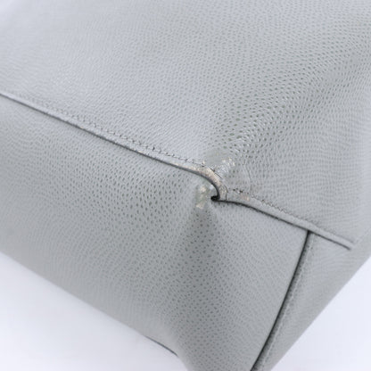 CELINE Vertical Cabas Kleine 2-Wege-Handtasche aus Leder in Grau