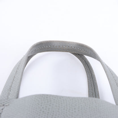 CELINE Vertical Cabas Kleine 2-Wege-Handtasche aus Leder in Grau