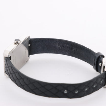 Chanel Boyfriend H6955 KTF95332 SS &amp; Leder QZ Uhr mit silbernem Zifferblatt