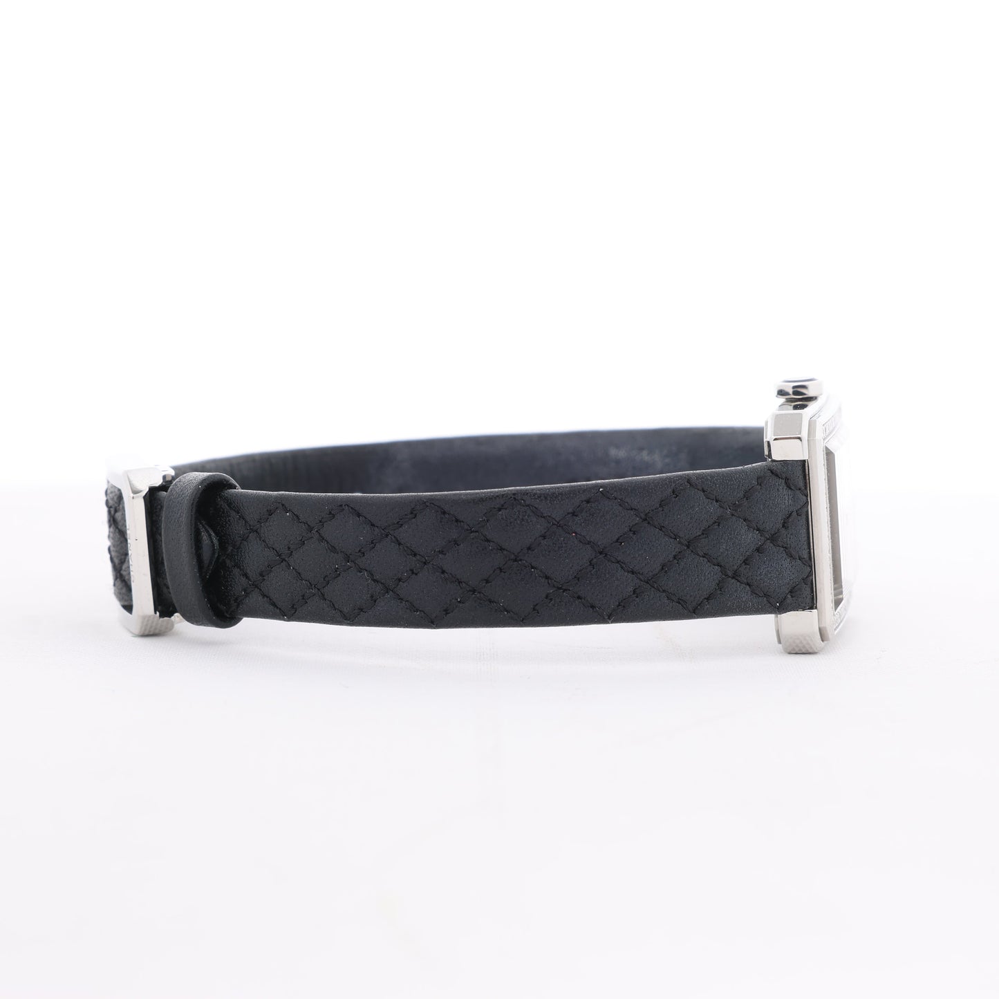 Chanel Boyfriend H6955 KTF95332 SS &amp; Leder QZ Uhr mit silbernem Zifferblatt