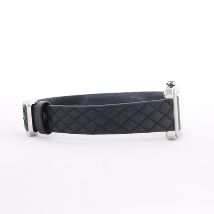 Chanel Boyfriend H6955 KTF95332 SS &amp; Leder QZ Uhr mit silbernem Zifferblatt
