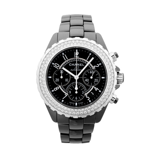 Chanel J12 H1009 IG17972 SS×CE AT Uhr mit schwarzem Zifferblatt