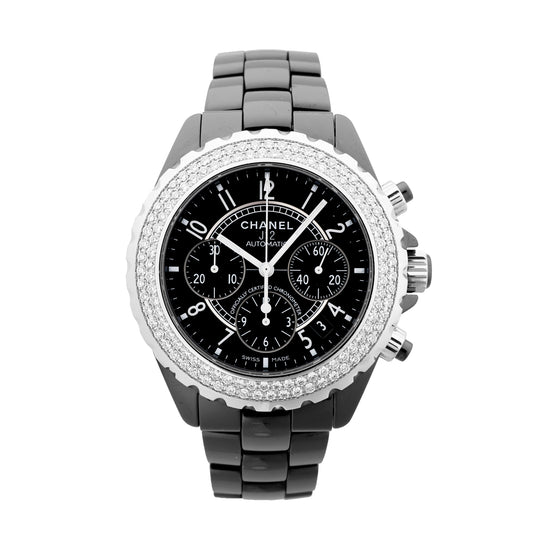 Chanel J12 H1009 IG17972 SS×CE AT Uhr mit schwarzem Zifferblatt
