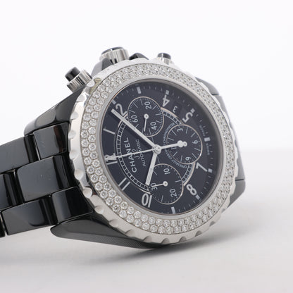 Chanel J12 H1009 IG17972 SS×CE AT Uhr mit schwarzem Zifferblatt