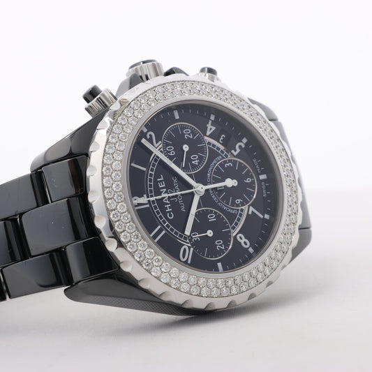 Chanel J12 H1009 IG17972 SS×CE AT Uhr mit schwarzem Zifferblatt