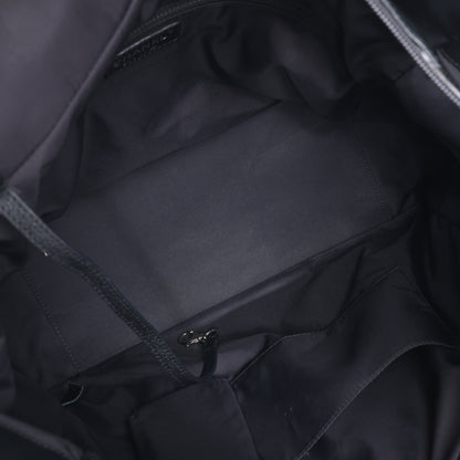 Chanel Paris Biarritz MM Coating Canvas Umhängetasche in Schwarz