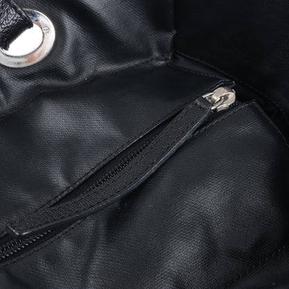 Chanel Paris Biarritz MM Coating Canvas Umhängetasche in Schwarz